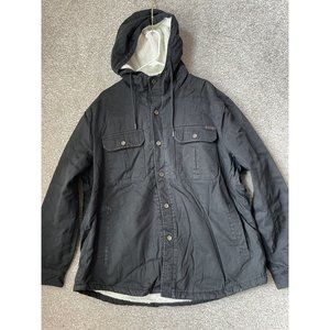 Outdoor Men’s Black Button Up Fleece Lined Jacket Size 2XL